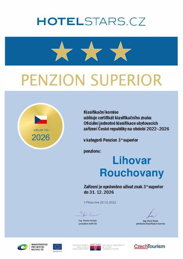 Penzion Lihovar *** Rouchovany Exteriör bild
